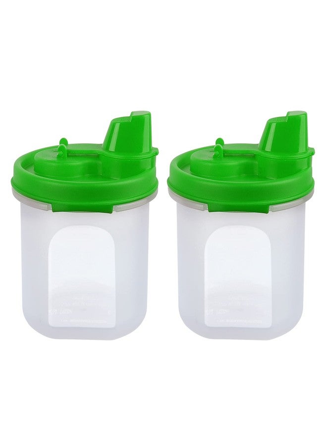 Cutting EDGE Air-Tight & Leak Proof Plastic Oil Pourer - for Vinegar, Sauces, Olive & Refined Oils, Easy Flow, BPA Free, Refrigerator Safe (Green) (2, 250ML) - Image 3